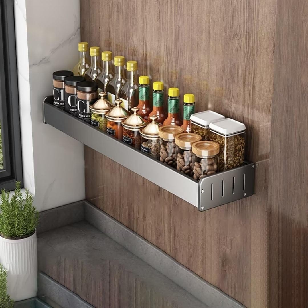 Wall Mounted Kitchen Spice Rack Organiser