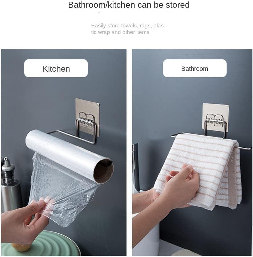 Stainless Steel Towel Holder Kitchen Toilet Paper Holder