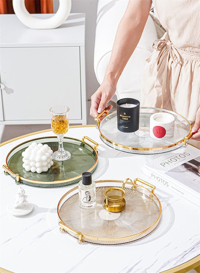 Premium Acrylic Round Storage Tray