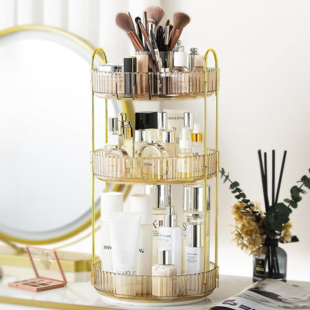 3 Layers Light Luxury Makeup Organizer