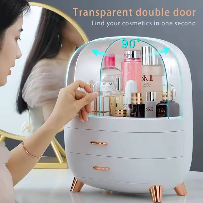 Makeup brush and skincare product storage