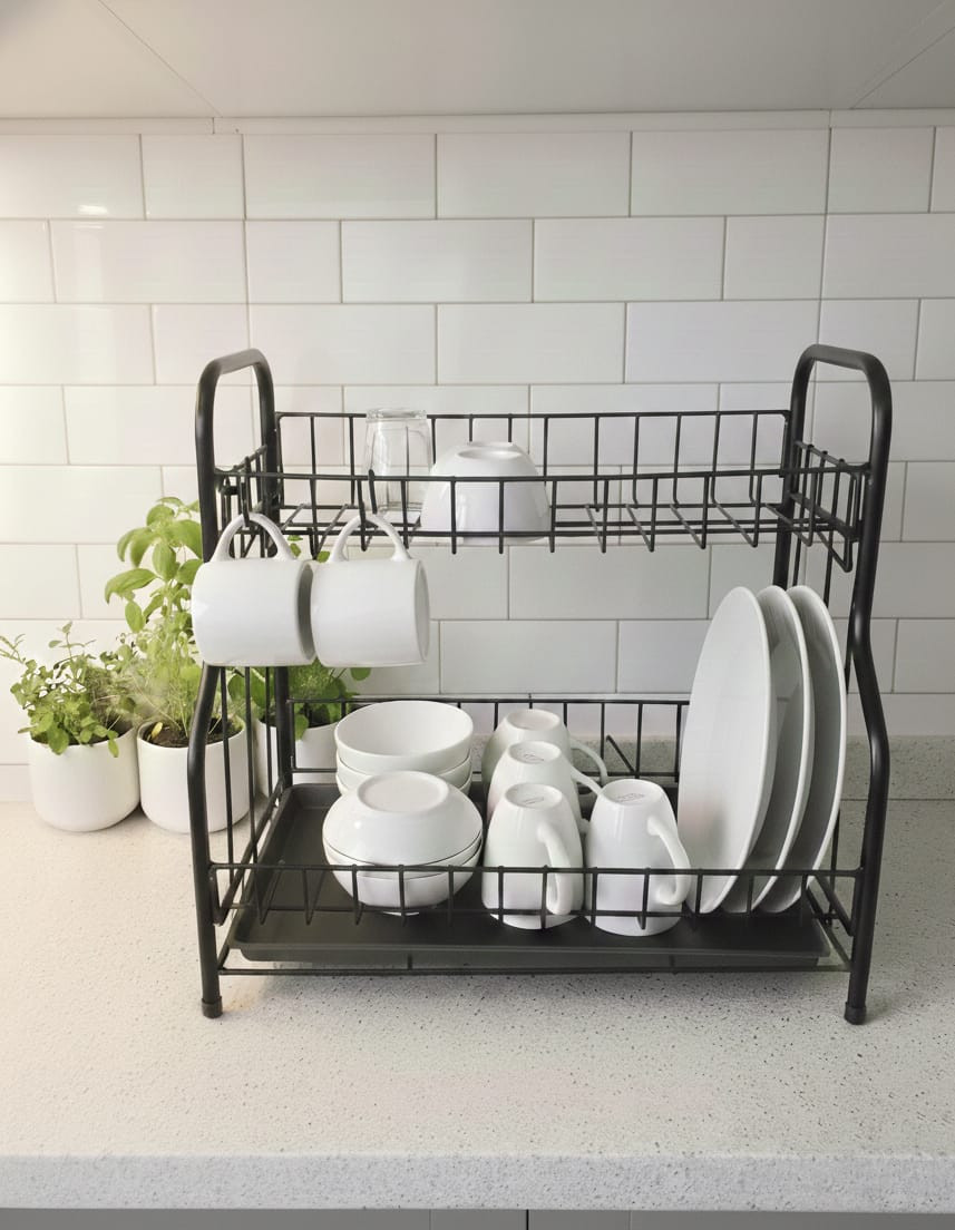 2 Layer Kitchen Dich Rack