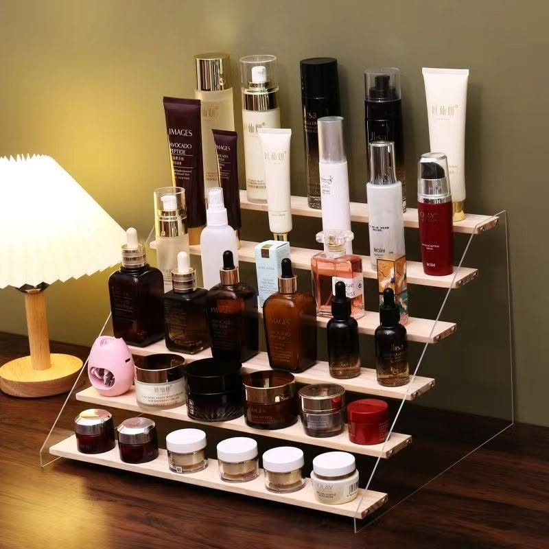 Wooden & Acrylic Multi-Layer Display Stand