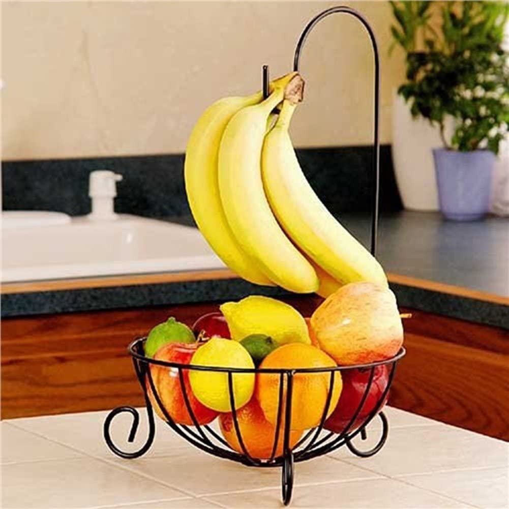 Fruit basket with Banana hanger hook