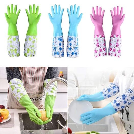 Long silicon hand gloves